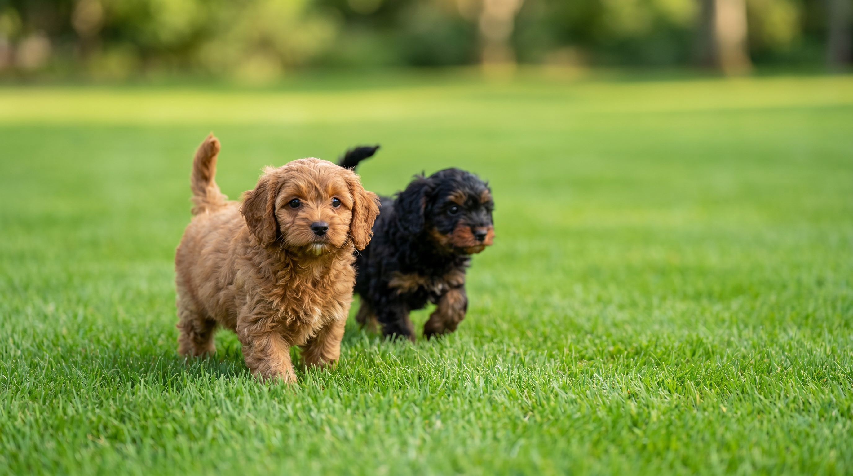Fairfield Furbabies breeder caring for newborn puppies