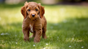 Cute Irish Setter Poodle Mix Pup Cute Irish Setter Poodle Mix Pup